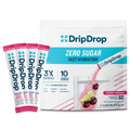 DripDrop Zero Sugar Cherry Limeade Electrolyte Powder, 8 oz sticks, 32 count